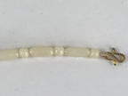 Japanese Haori Himo White Carved Beads Kimono Jacket Vtg Kimono Accessory OJ191