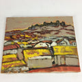 Japanese Hillside Village Oil Painting Picture Unframed Yoshihiro Hagino FL31