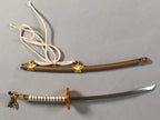 Japanese Hina Doll Accessory Vtg Sword Girls Day Festival Metal ID312