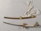 Japanese Hina Doll Accessory Vtg Sword Girls Day Festival Metal ID312
