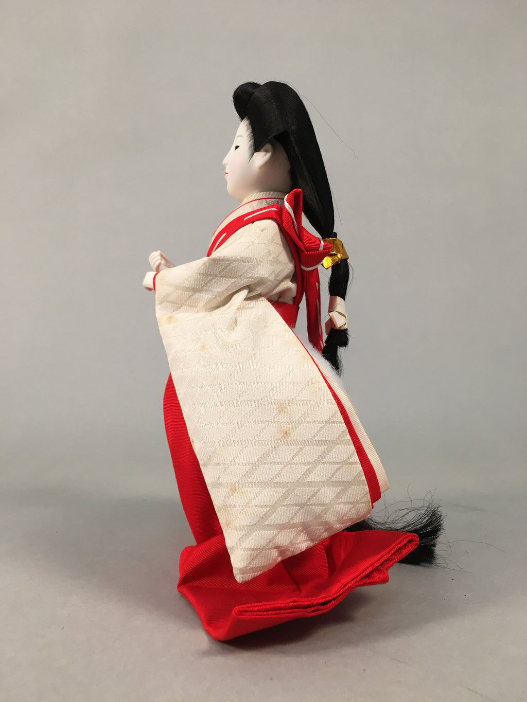 Japanese Hina Doll Court Lady Vtg Girls Day Decor Kimono Woman ID360