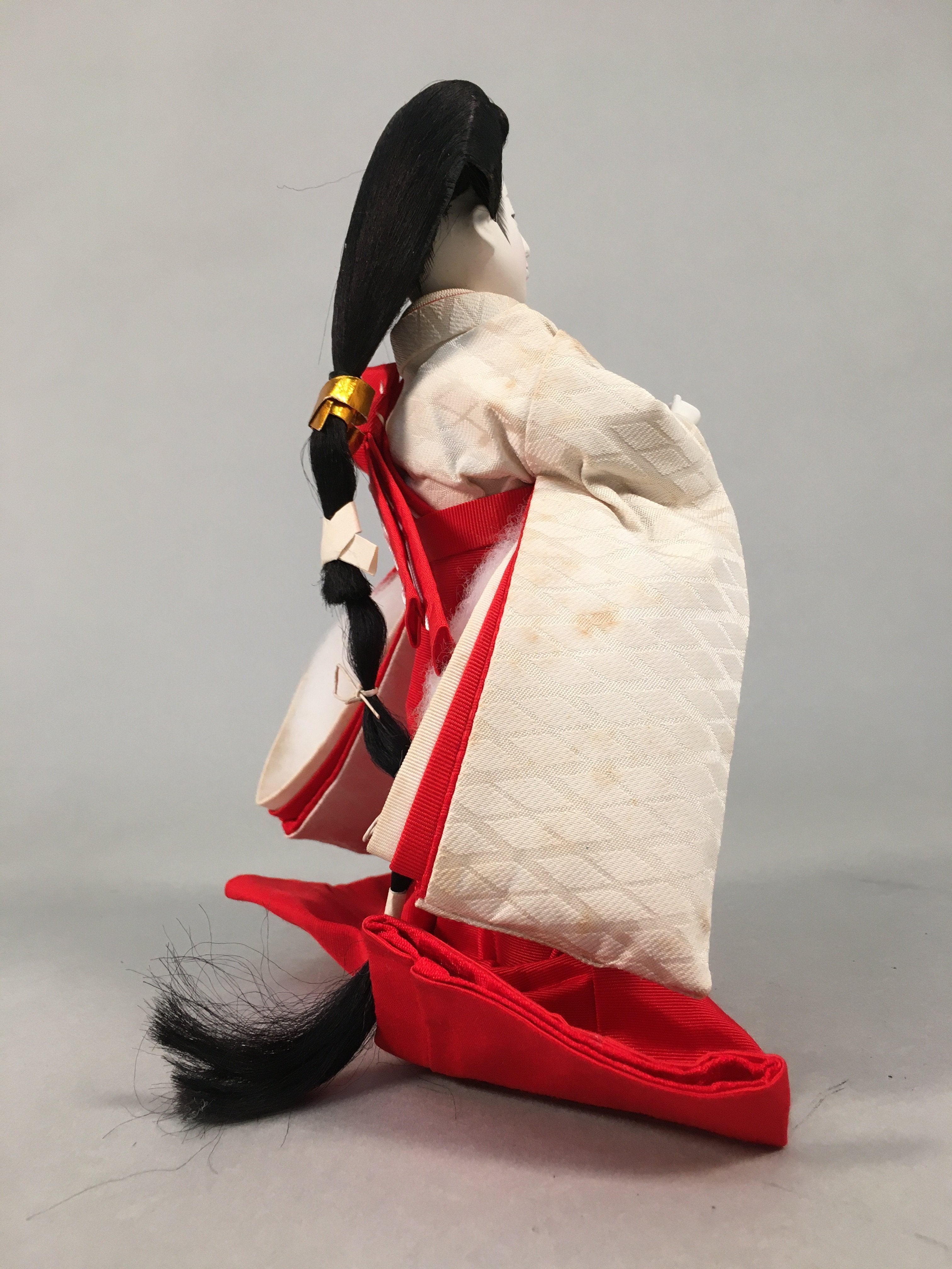 Japanese Hina Doll Court Lady Vtg Girls Day Decor Kimono Woman ID360