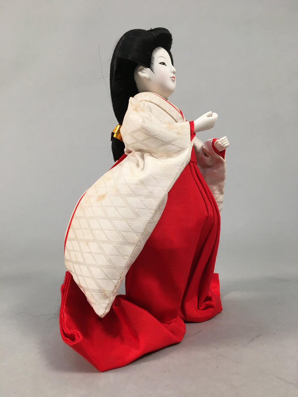 Japanese Hina Doll Court Lady Vtg Girls Day Decor Kimono Woman ID360