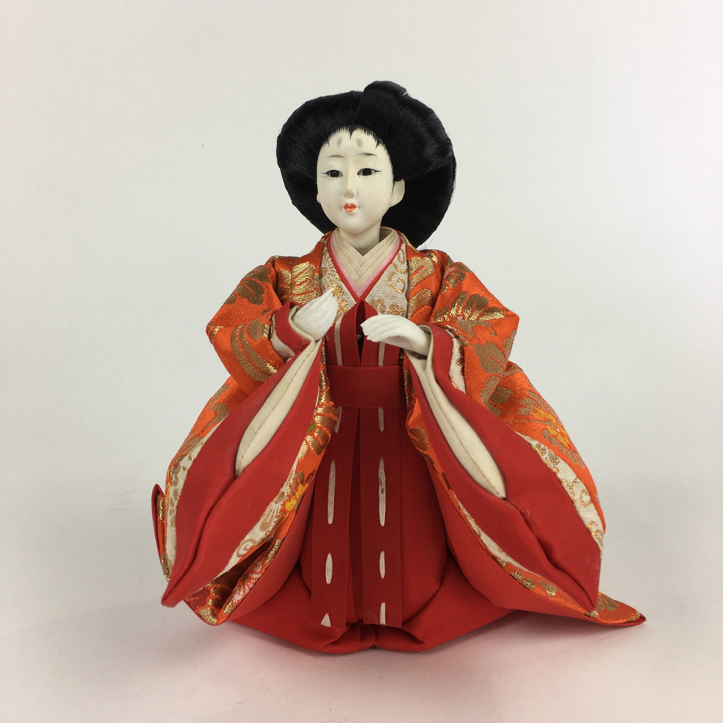 Japanese Hina Doll Court Lady Vtg Girls Day Decor Kimono Woman ID444