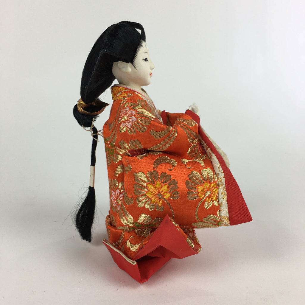 Japanese Hina Doll Court Lady Vtg Girls Day Decor Kimono Woman ID444