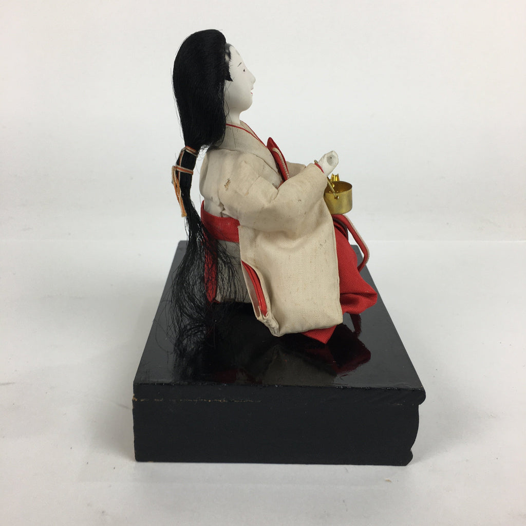 Japanese Hina Doll Court Lady Vtg Girls Day Decor Kimono Woman San-nin-kanjo ID3