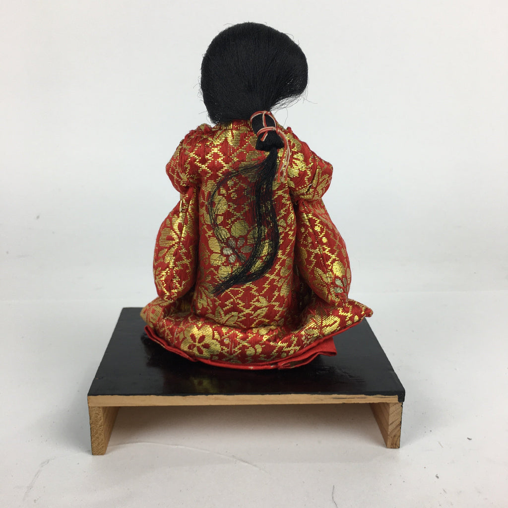 Japanese Hina Doll Court Lady Vtg Girls Day Decor Kimono Woman San-nin-kanjo ID3
