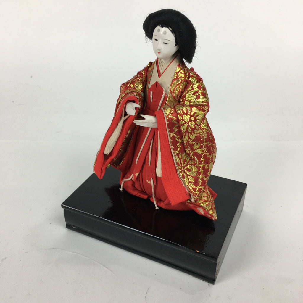 Japanese Hina Doll Court Lady Vtg Girls Day Decor Kimono Woman San-nin-kanjo ID3