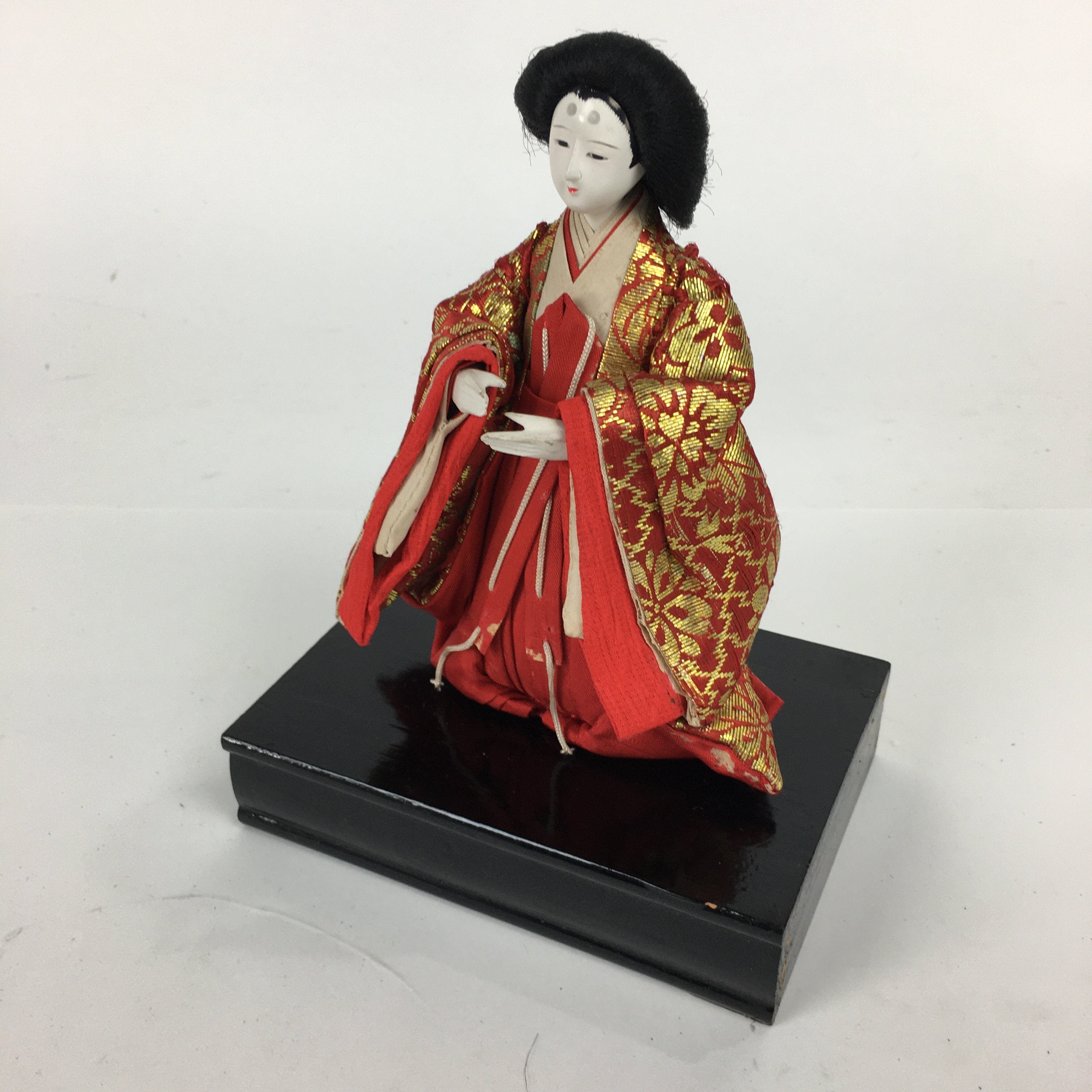 Japanese Hina Doll Court Lady Vtg Girls Day Decor Kimono Woman San-nin-kanjo ID3