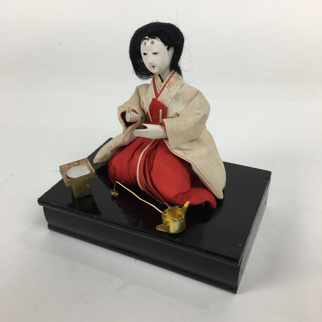 Japanese Hina Doll Court Lady Vtg Girls Day Decor Kimono Woman San-nin-kanjo ID3