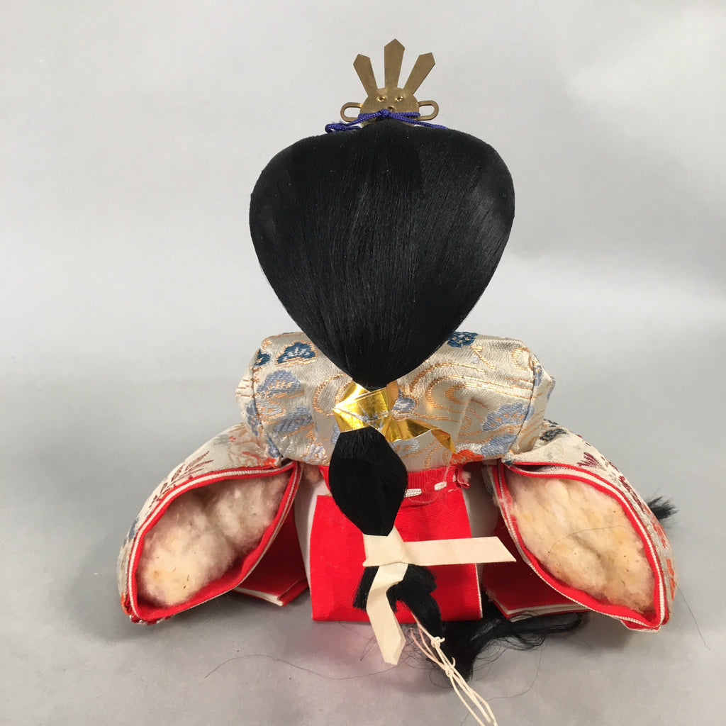 Japanese Hina Doll Court Lady Vtg Girls Day Decor Kimono Woman Sitting ID369