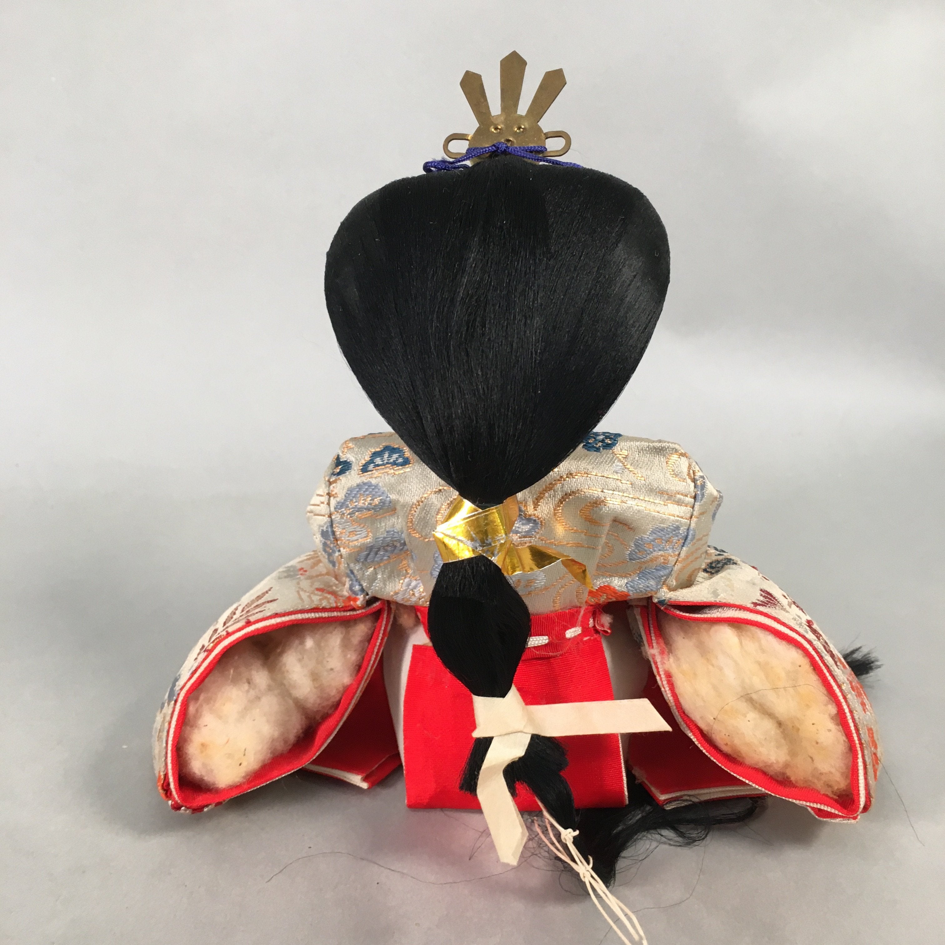Japanese Hina Doll Court Lady Vtg Girls Day Decor Kimono Woman Sitting ID369