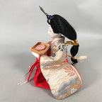 Japanese Hina Doll Court Lady Vtg Girls Day Decor Kimono Woman Sitting ID369