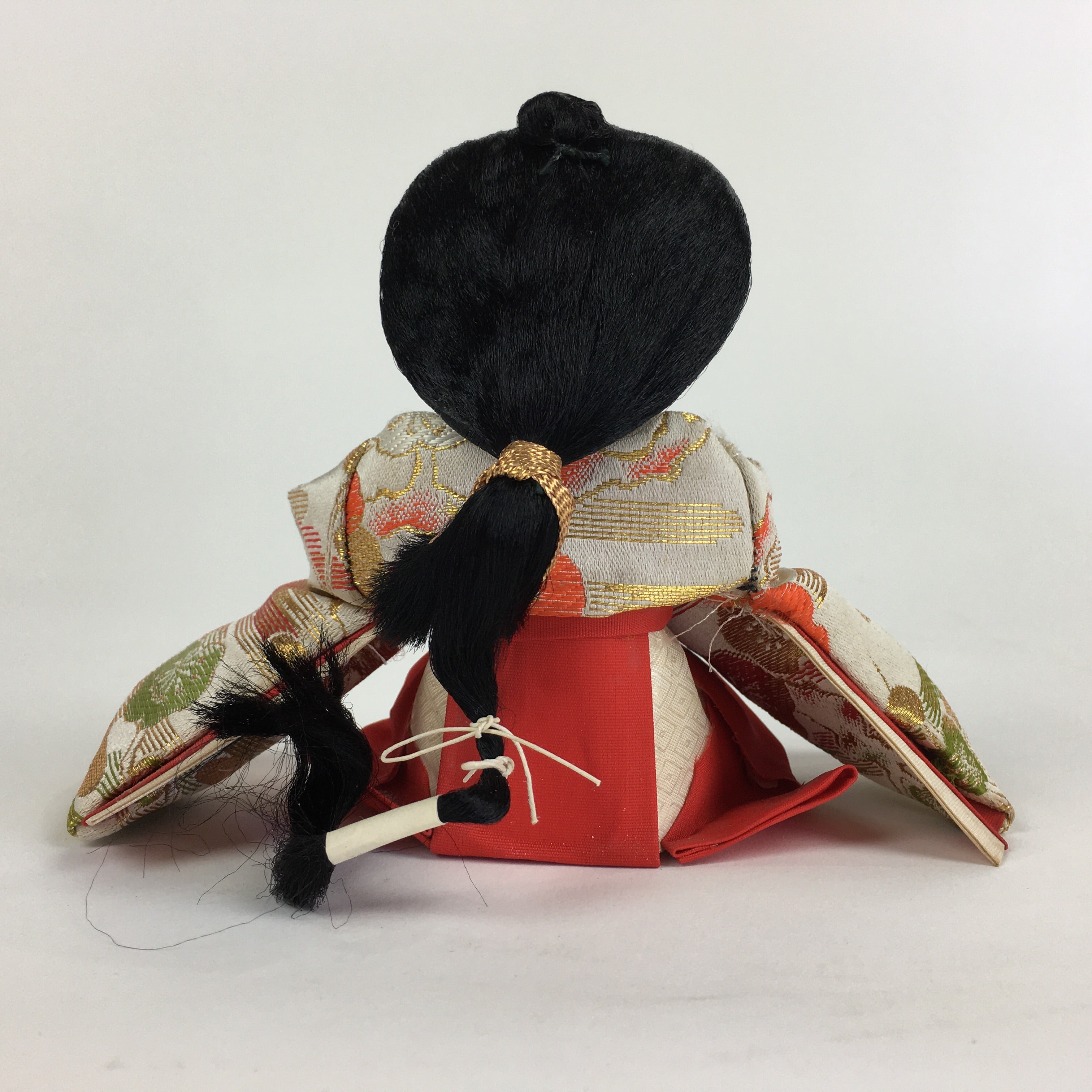 Japanese Hina Doll Court Lady Vtg Girls Day Decor Kimono Woman Sitting ID442