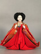 Japanese Hina Doll Court Lady Vtg Girls Day Decor Kimono Woman Standing ID294