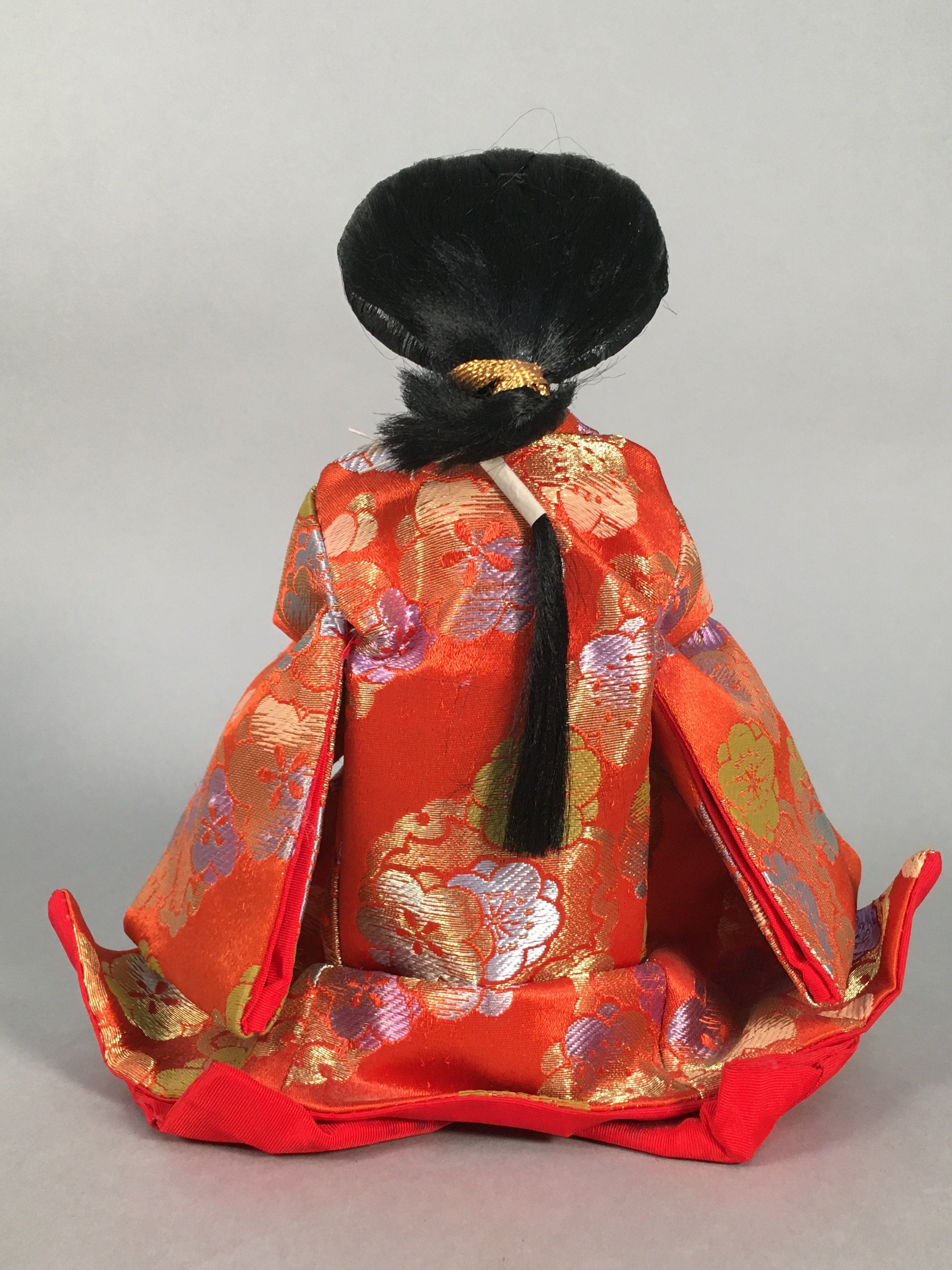 Japanese Hina Doll Court Lady Vtg Girls Day Decor Kimono Woman Standing ID294