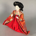 Japanese Hina Doll Court Lady Vtg Girls Day Decor Kimono Woman Standing ID294