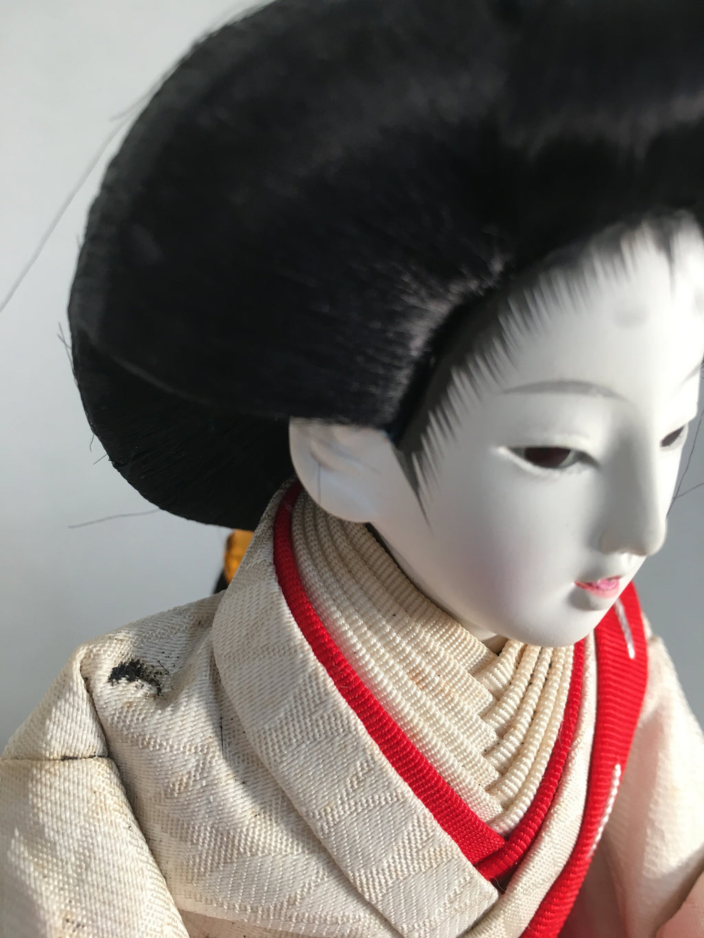 Japanese Hina Doll Court Lady Vtg Girls Day Decor Kimono Woman Standing ID295