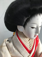 Japanese Hina Doll Court Lady Vtg Girls Day Decor Kimono Woman Standing ID295