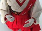 Japanese Hina Doll Court Lady Vtg Girls Day Decor Kimono Woman Standing ID295