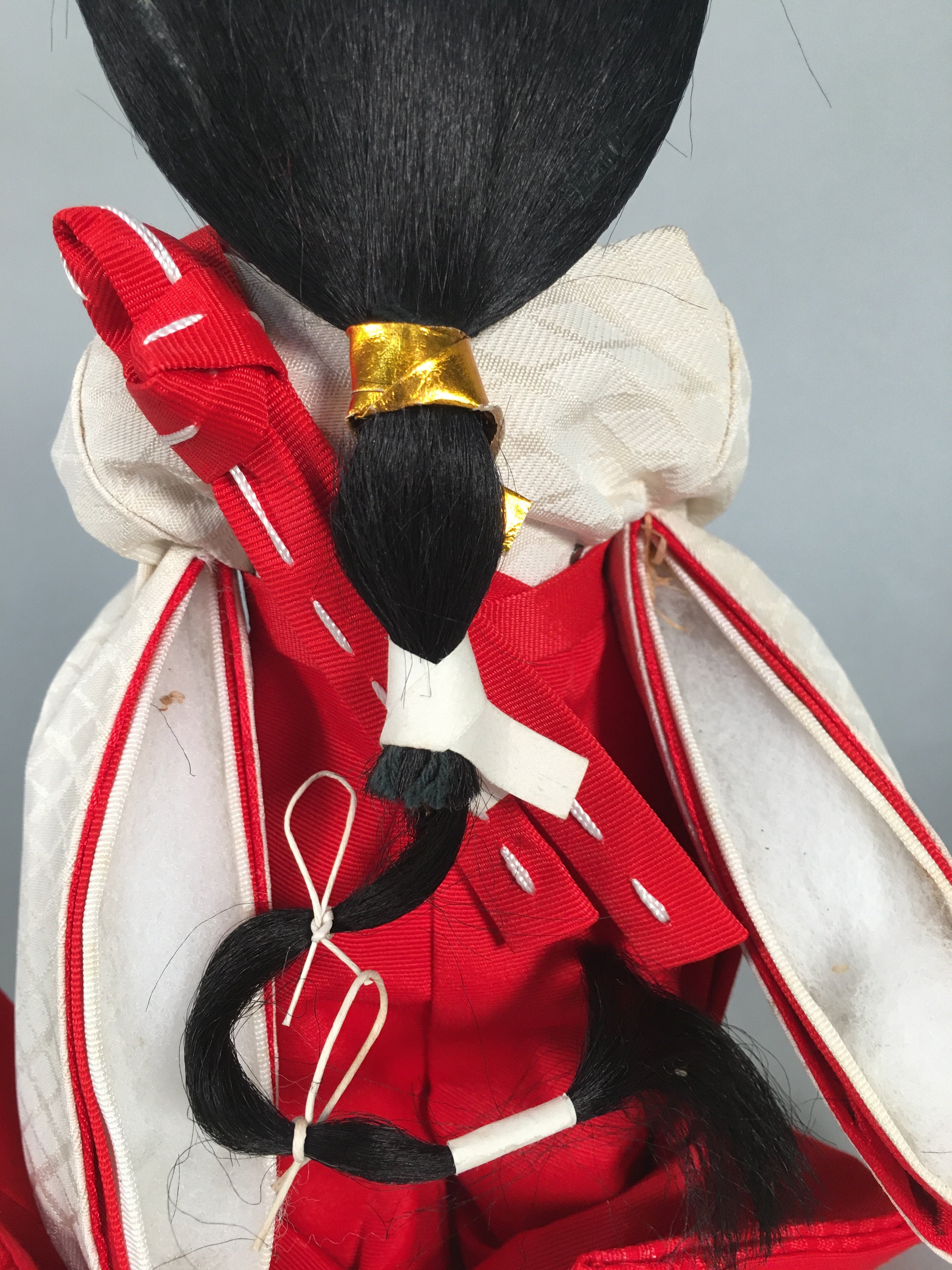 Japanese Hina Doll Court Lady Vtg Girls Day Decor Kimono Woman Standing ID295