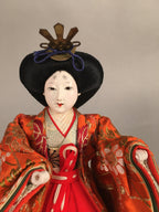 Japanese Hina Doll Court Lady Vtg Girls Day Decor Kimono Woman Standing ID298