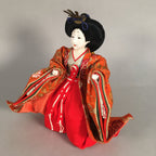 Japanese Hina Doll Court Lady Vtg Girls Day Decor Kimono Woman Standing ID298