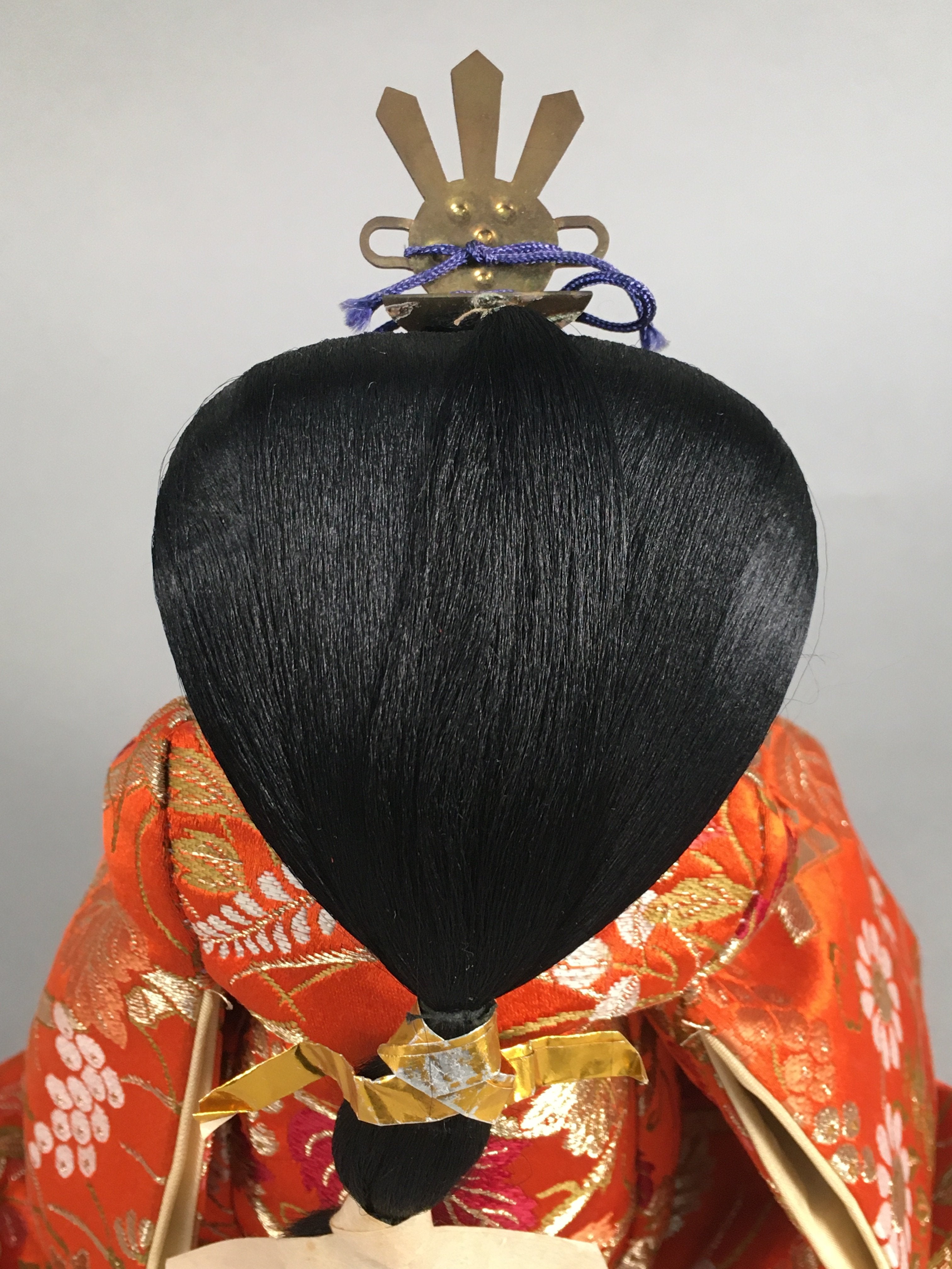 Japanese Hina Doll Court Lady Vtg Girls Day Decor Kimono Woman Standing ID305