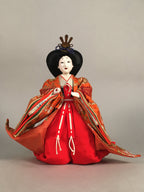 Japanese Hina Doll Court Lady Vtg Girls Day Decor Kimono Woman Standing ID305