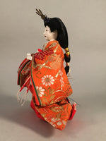 Japanese Hina Doll Court Lady Vtg Girls Day Decor Kimono Woman Standing ID305