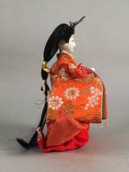 Japanese Hina Doll Court Lady Vtg Girls Day Decor Kimono Woman Standing ID305