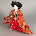 Japanese Hina Doll Court Lady Vtg Girls Day Decor Kimono Woman Standing ID305