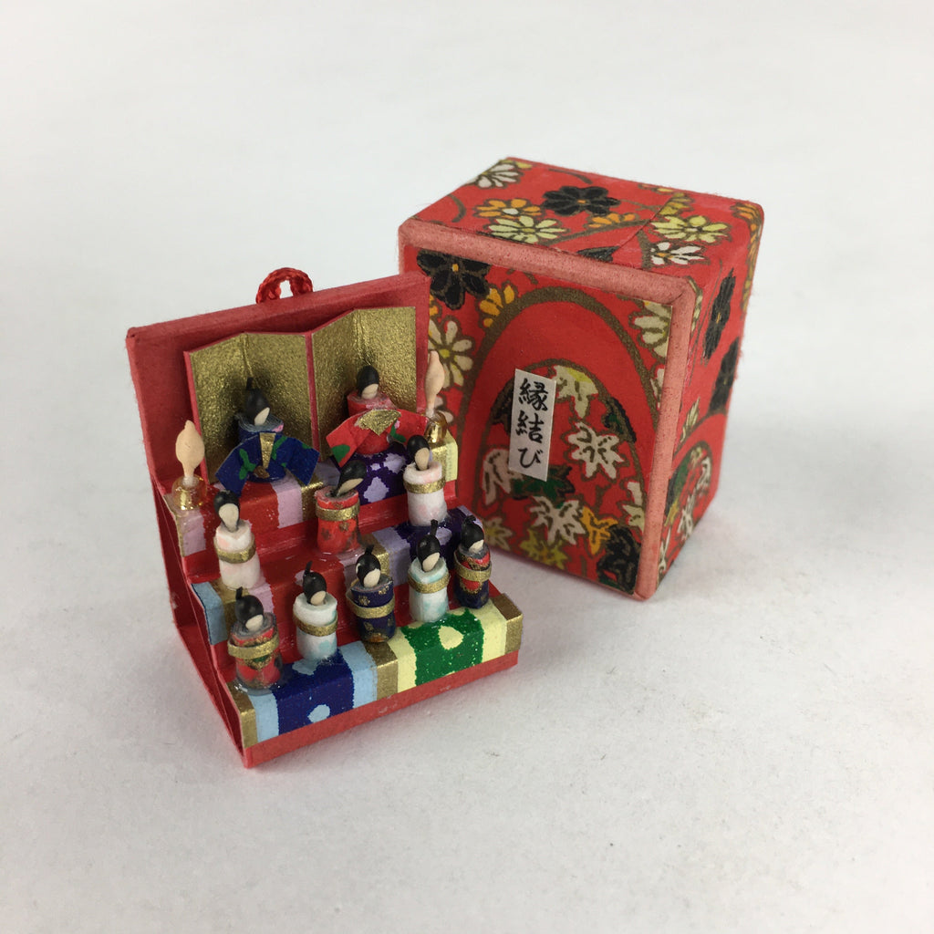 Japanese Hina Doll Decoration Vtg Miniature Size Matchmaking Amulet JK298