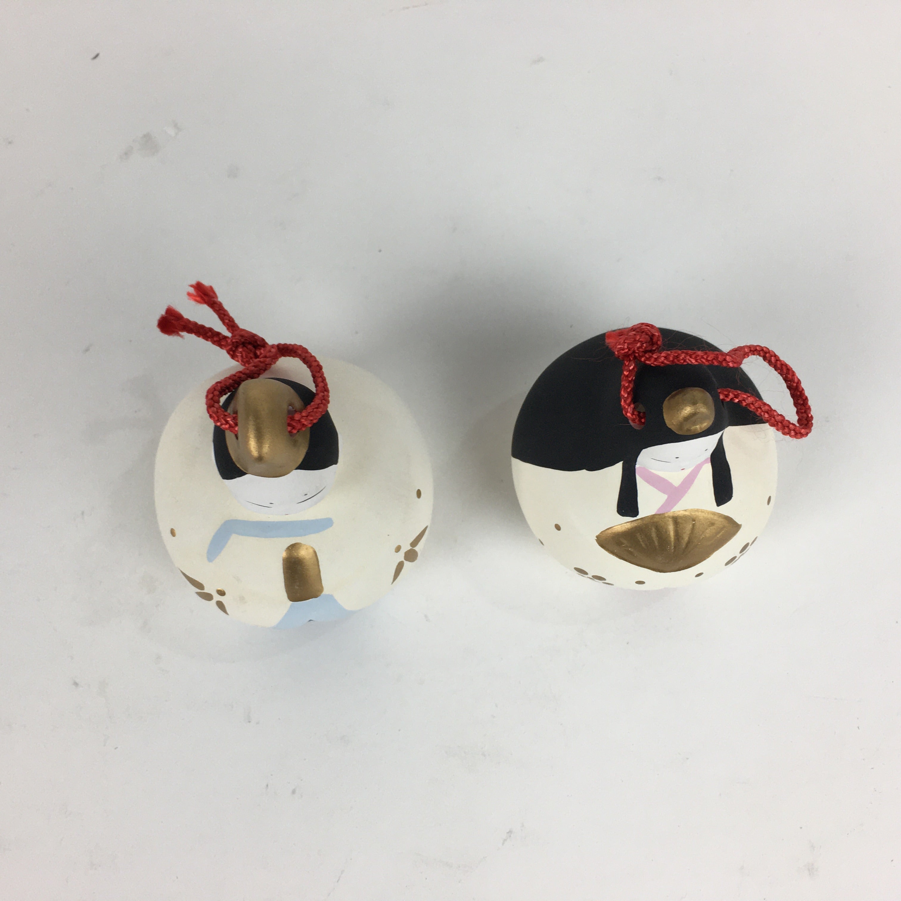 Japanese Hina Doll Dorei Set Vtg Emperor Empress With Stand Girls Day ID410