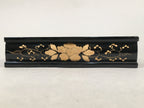 Japanese Hina Doll Furniture Base Throne Vtg Wooden Stand Gold Makie ID328