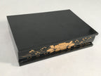 Japanese Hina Doll Furniture Base Throne Vtg Wooden Stand Gold Makie ID328