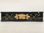 Japanese Hina Doll Furniture Base Throne Vtg Wooden Stand Gold Makie ID332