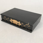 Japanese Hina Doll Furniture Base Throne Vtg Wooden Stand Gold Makie ID332