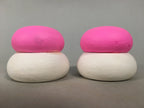 Japanese Hina Doll Furniture Rice Cake Pair Vtg Wood Offering Round ID350