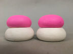 Japanese Hina Doll Furniture Rice Cake Pair Vtg Wood Offering Round ID350