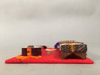 Japanese Hina Doll Furniture Vtg Wooden Harp Koto Shamisen Stand ID348