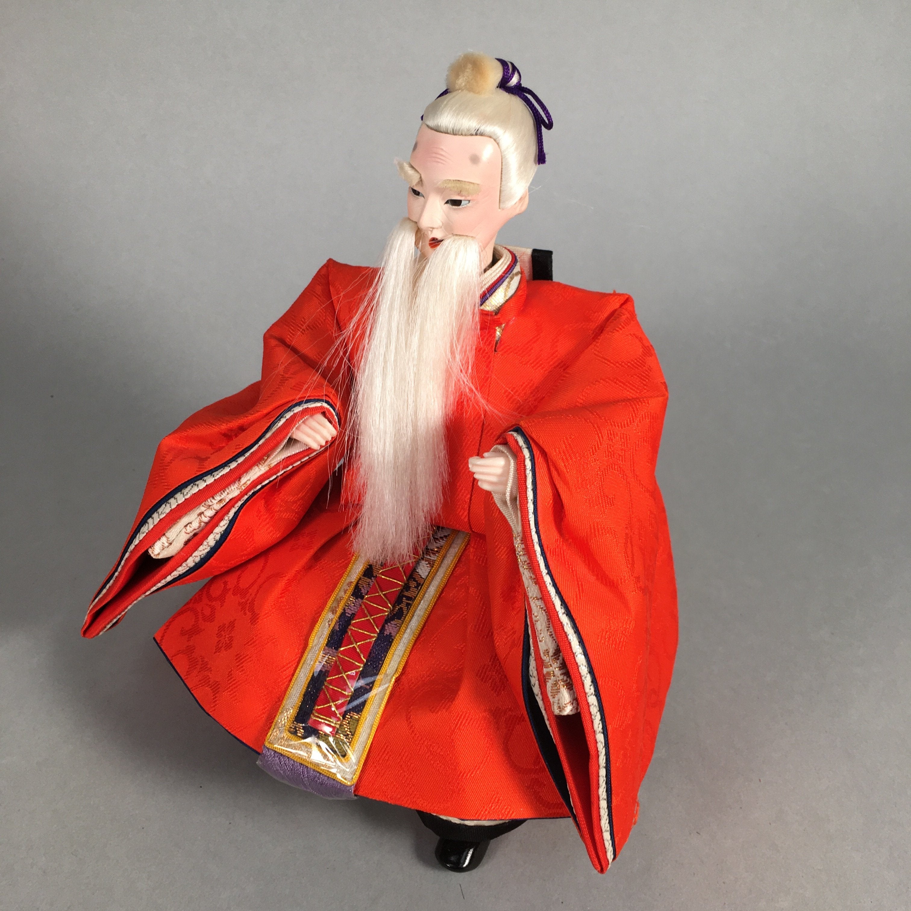 Japanese Hina Doll Guard Samurai Vtg Girls Day Decor Kimono Man ID300