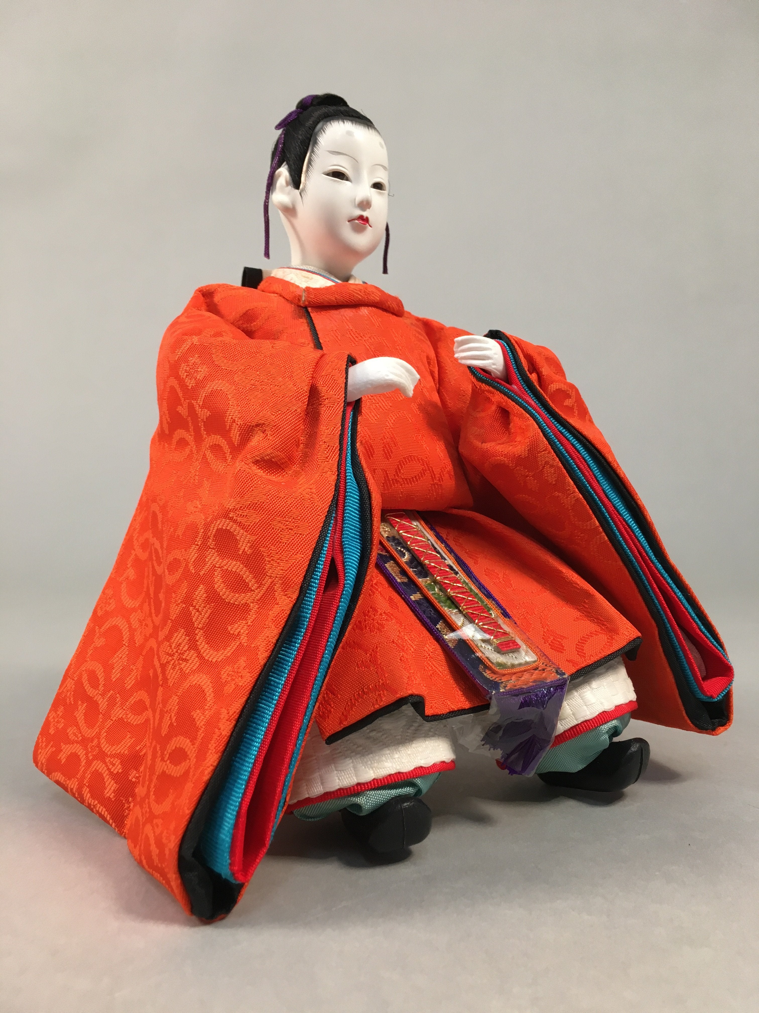 Japanese Hina Doll Guard Samurai Vtg Girls Day Decor Kimono Man ID354