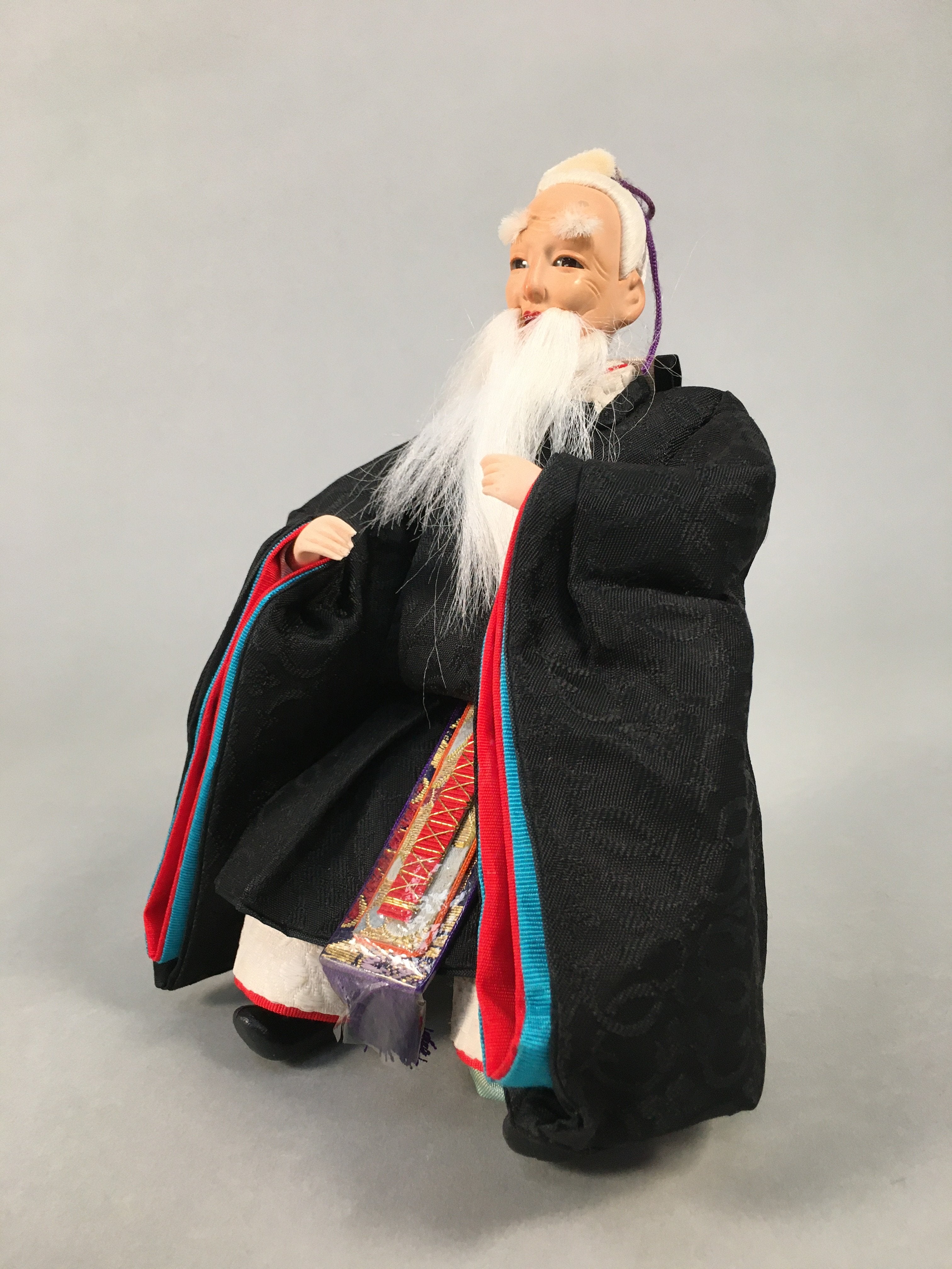 Japanese Hina Doll Guard Samurai Vtg Girls Day Decor Kimono Man ID355