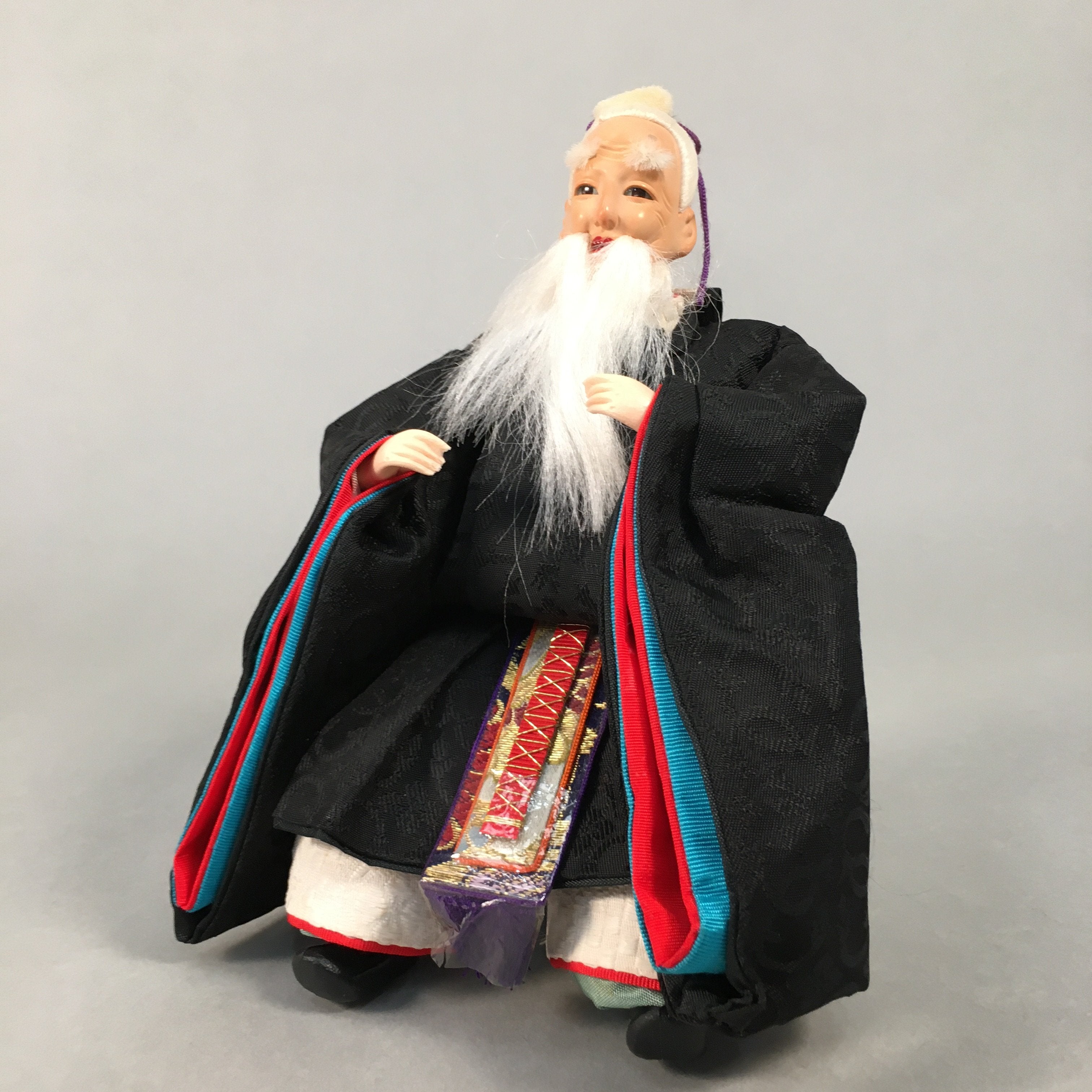 Japanese Hina Doll Guard Samurai Vtg Girls Day Decor Kimono Man ID355