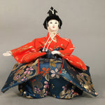 Japanese Hina Doll Kimono Boy Musician Vtg Gonin Bayashi Girls Day Decor ID293