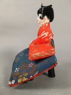 Japanese Hina Doll Kimono Boy Musician Vtg Gonin Bayashi Girls Day Decor ID293