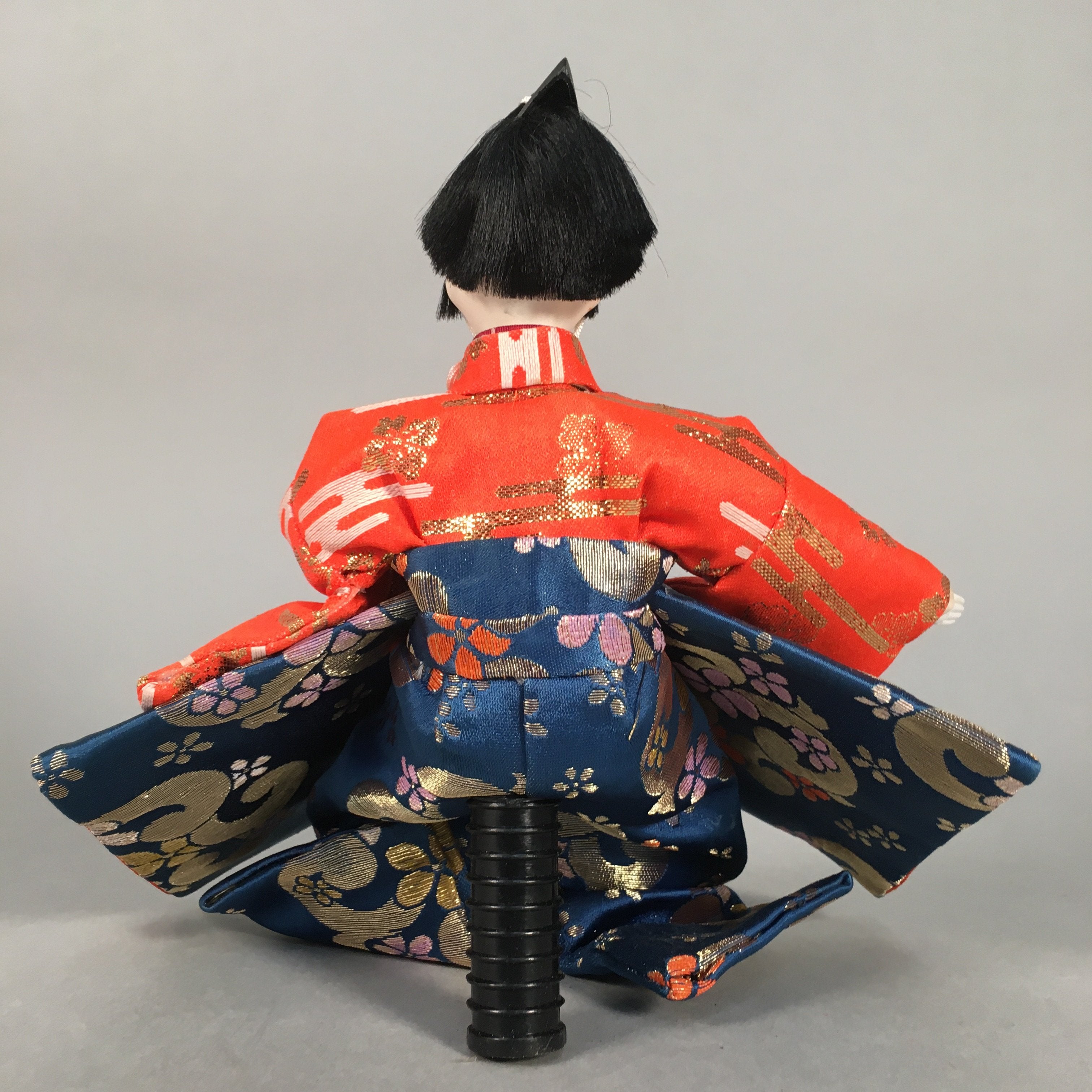 Japanese Hina Doll Kimono Boy Musician Vtg Gonin Bayashi Girls Day Decor ID293
