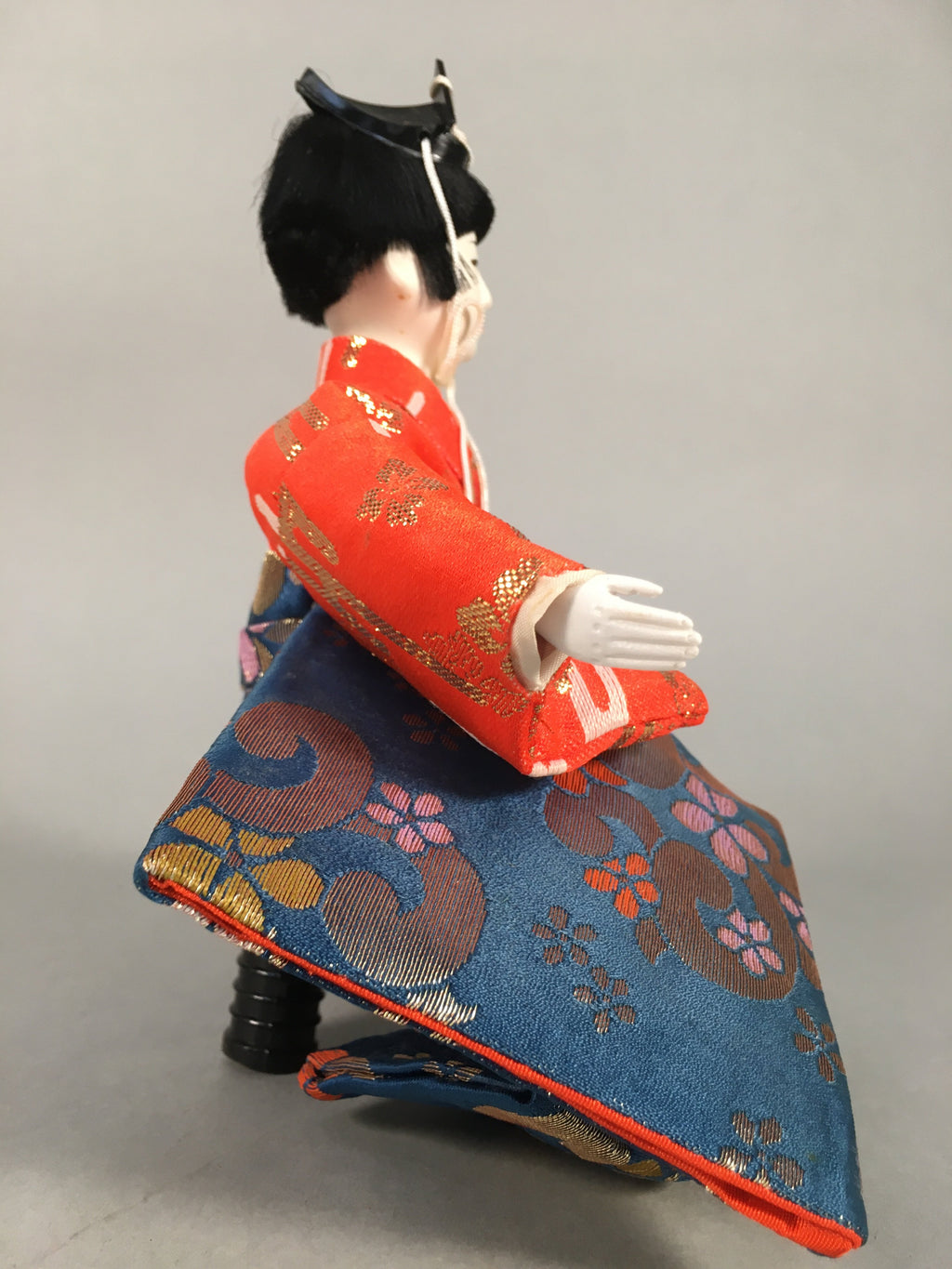 Japanese Hina Doll Kimono Boy Musician Vtg Gonin Bayashi Girls Day Decor ID293