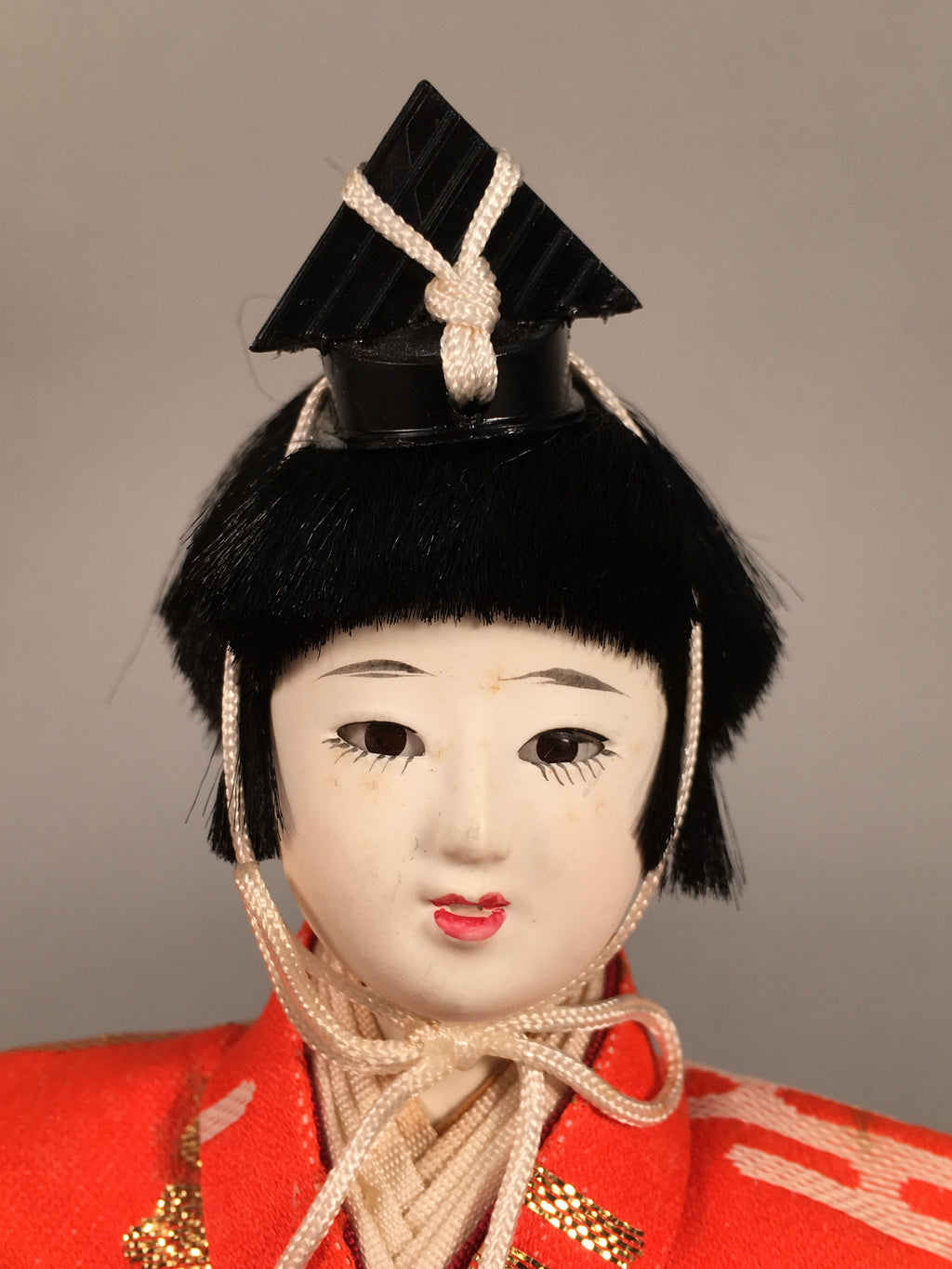 Japanese Hina Doll Kimono Boy Musician Vtg Gonin Bayashi Girls Day Decor ID293